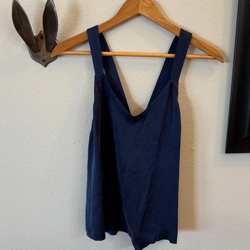Anthropologie Deep Blue Tank Top